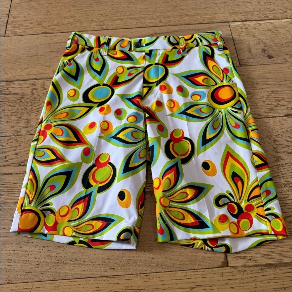 Woodworth‎ Loudmouth Golf Colorful Patterned Shorts Men's Size 30 (564)